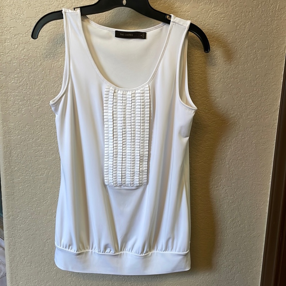 White Sleeveless Blouse